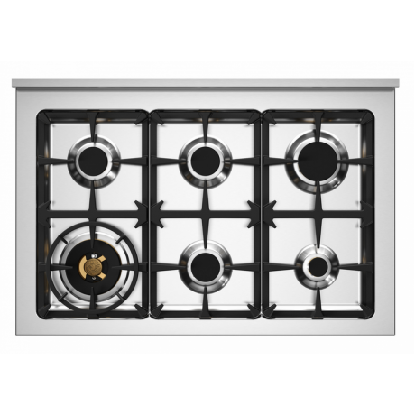 BERTAZZONI MAS96L2ENET Κουζίνα Ηλεκτρική με 2 Φούρνους και Εστίες Αερίου 90cm Μαύρο